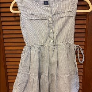GAP Blue and White Striped Kids Dress